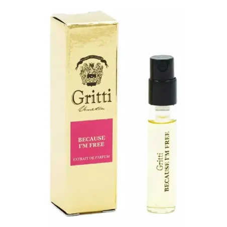 Gritti Because I'm Free offizielles Parfümprobe 2ml 0,06 fl. oz.